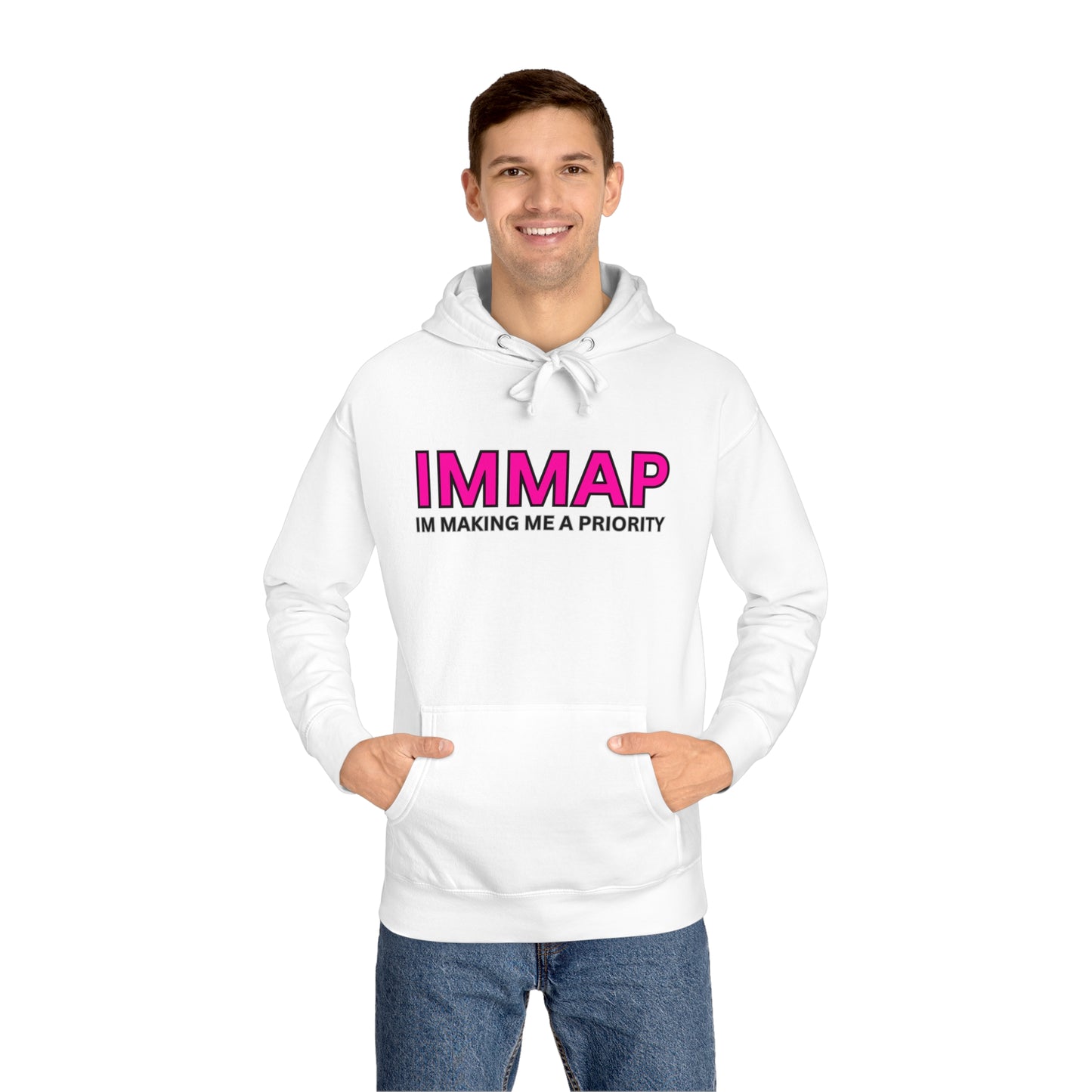 Im Making Me A Priority "IMMAP" Unisex Fleece Hoodie