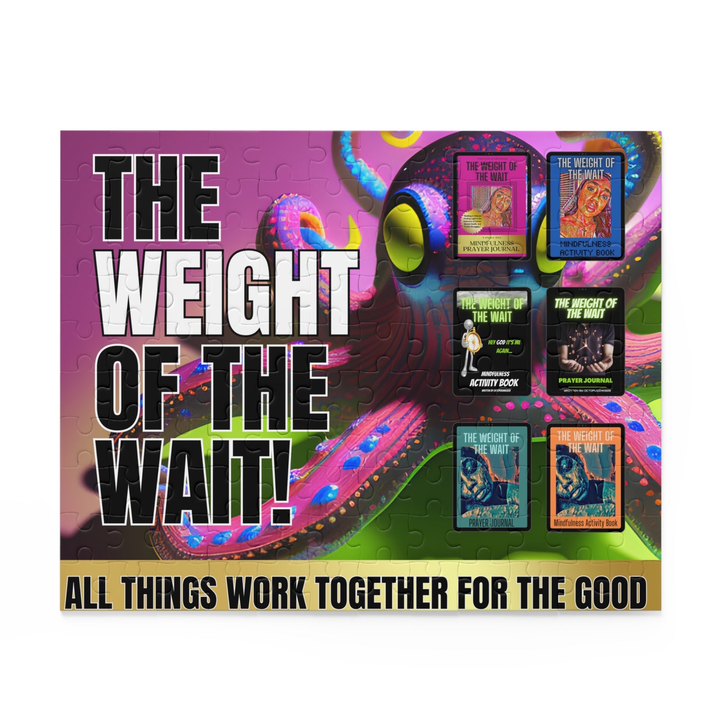 "The Weight of The Wait" Octopus ink828  Inspired Jigsaw Puzzle (120, 252, 500-Pieces)