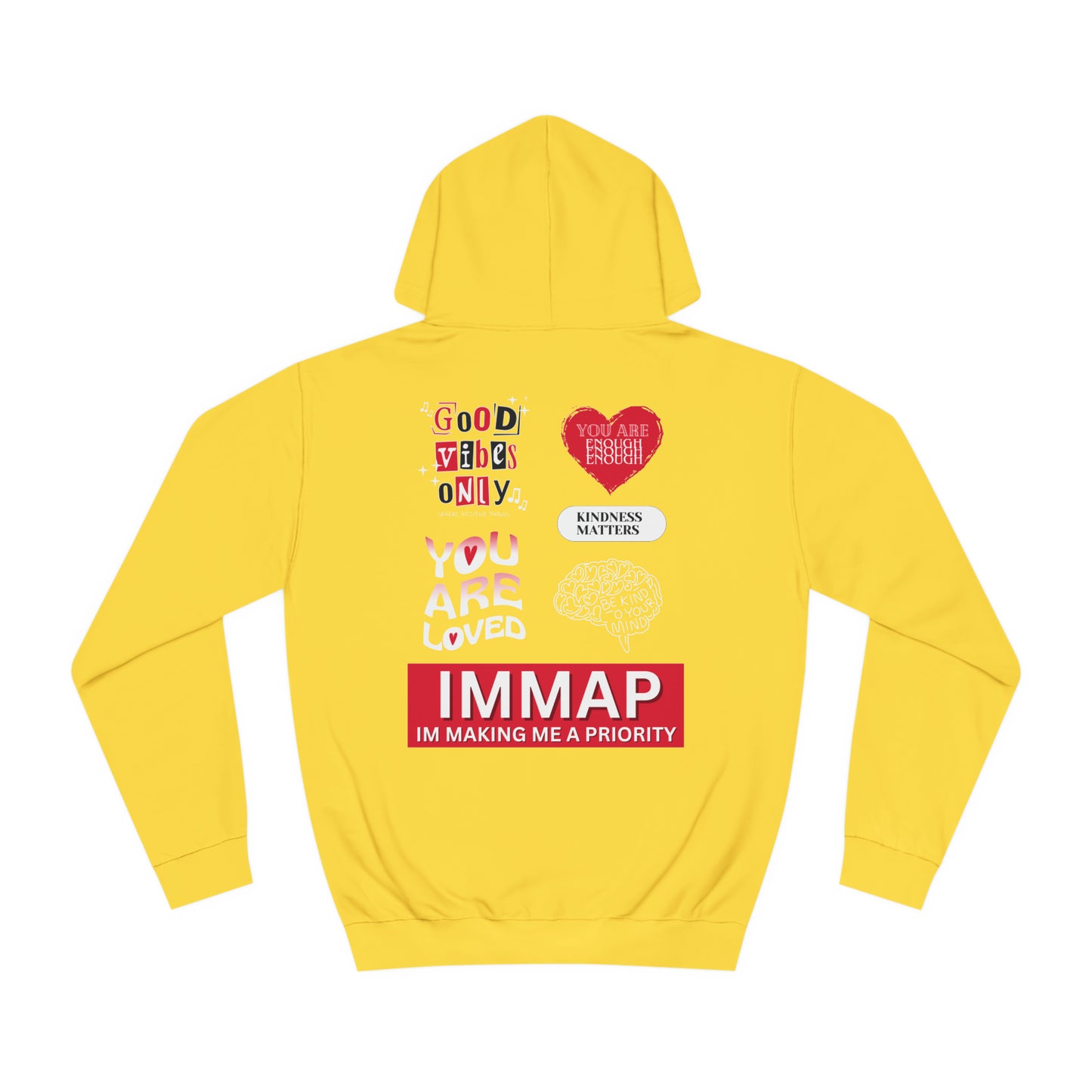 Im Making Me A Priority "IMMAP" Unisex Pullover Hoodie Red