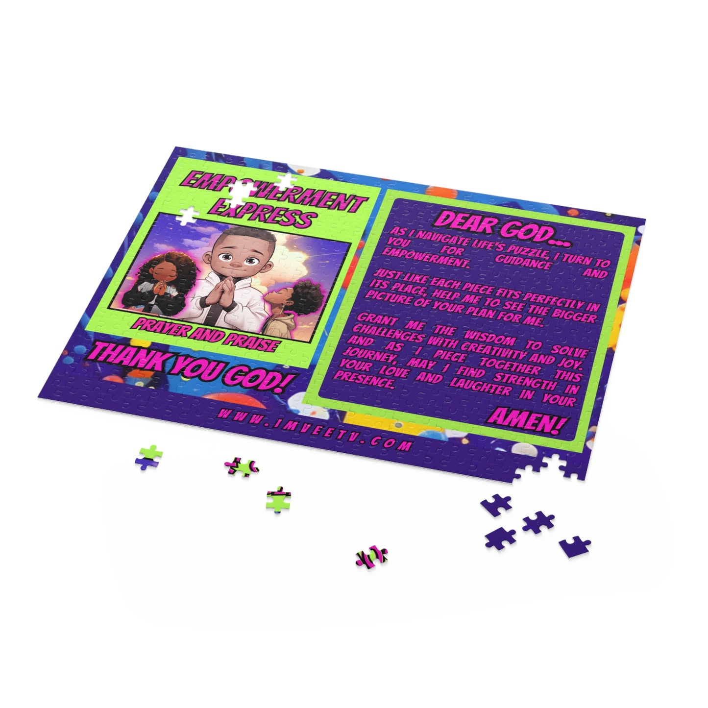 Empowerment Express Dear God Jigsaw Puzzle (120, 252, 500-Piece) For Ages 9 and Up