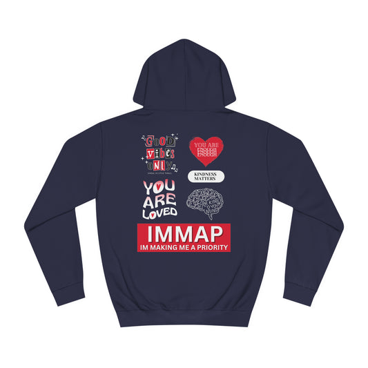 Im Making Me A Priority "IMMAP" Unisex Pullover Hoodie Red