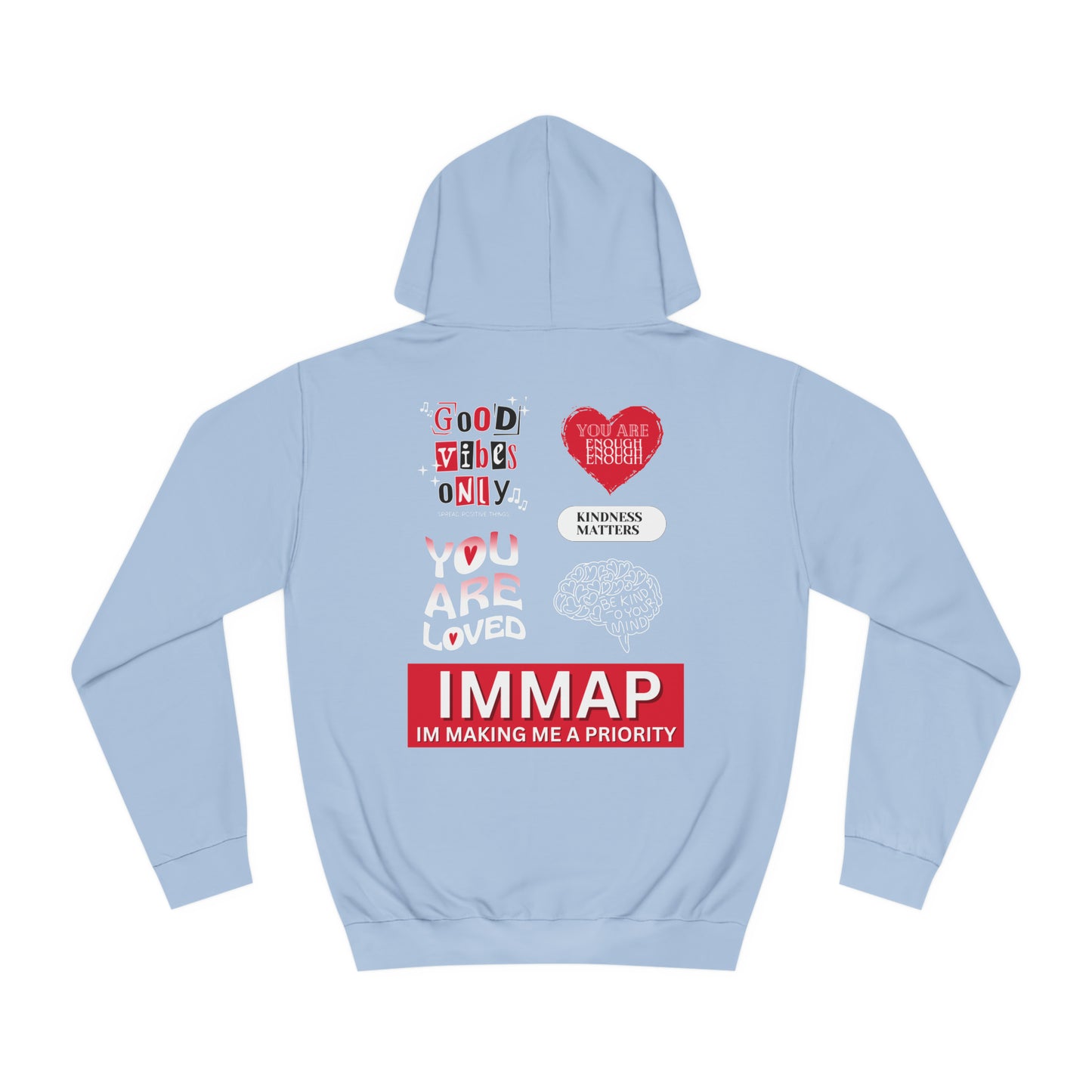 Im Making Me A Priority "IMMAP" Unisex Pullover Hoodie Red