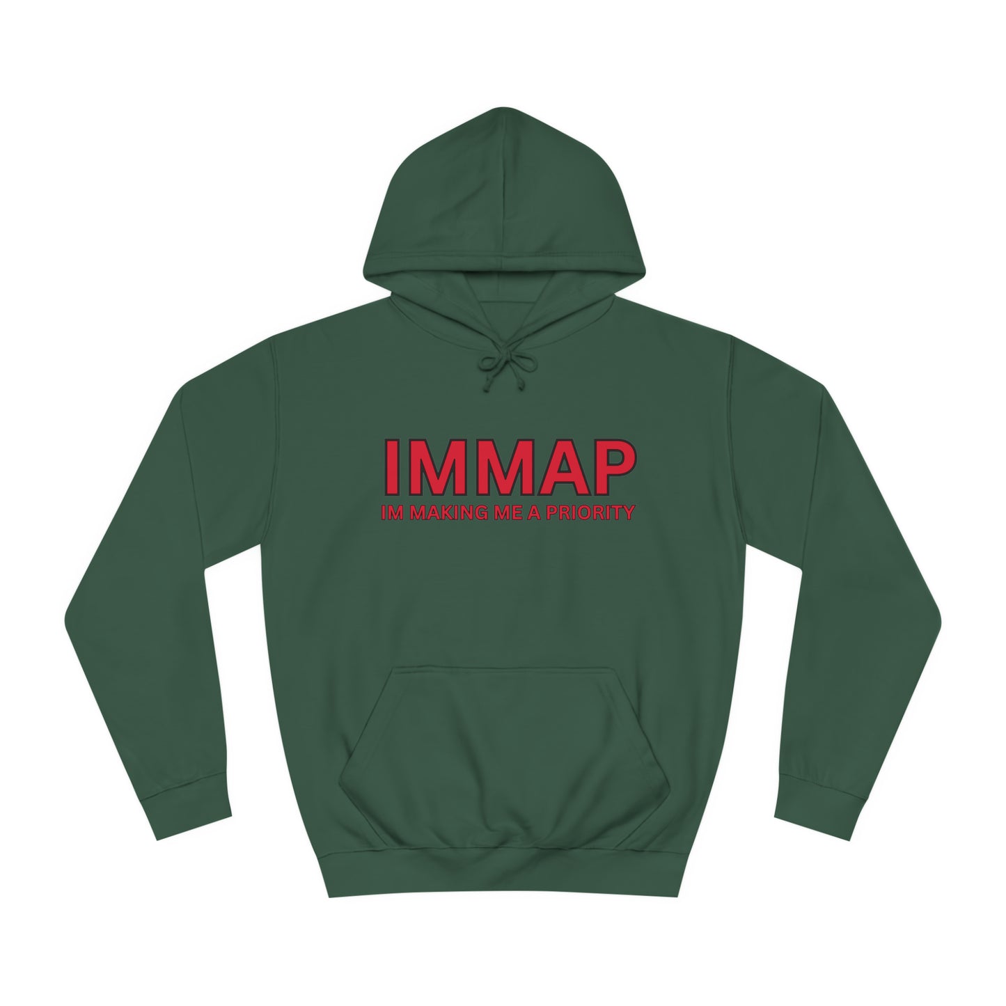 Im Making Me A Priority "IMMAP" Unisex Pullover Hoodie Red