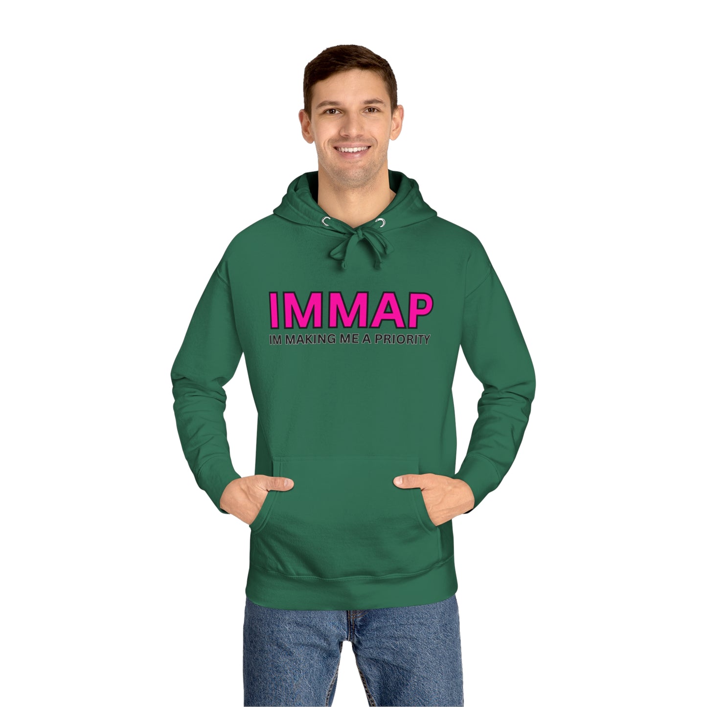 Im Making Me A Priority "IMMAP" Unisex Fleece Hoodie