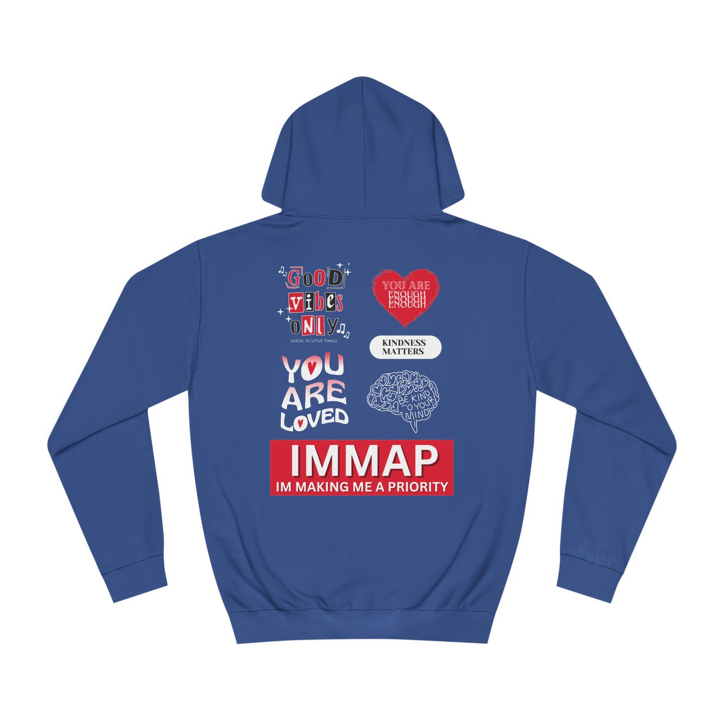 Im Making Me A Priority "IMMAP" Unisex Pullover Hoodie Red