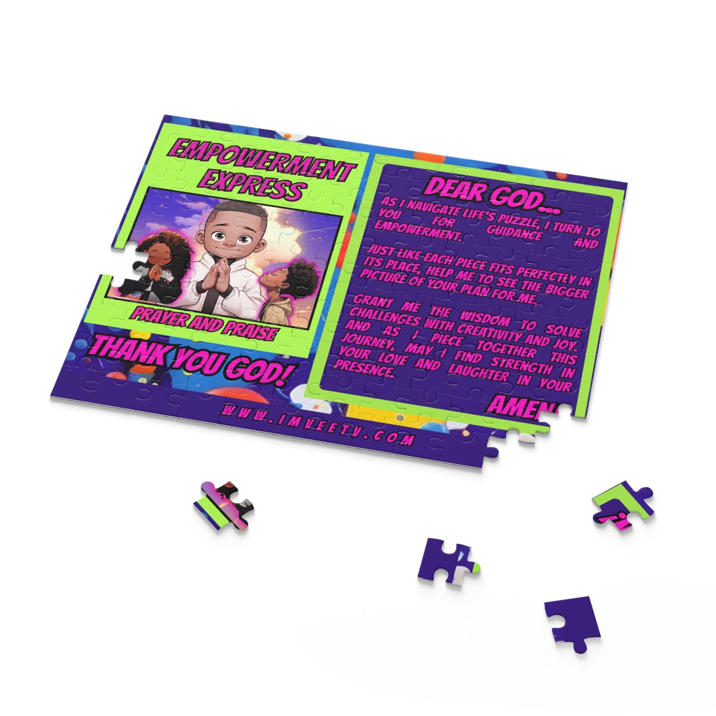 Empowerment Express Dear God Jigsaw Puzzle (120, 252, 500-Piece) For Ages 9 and Up