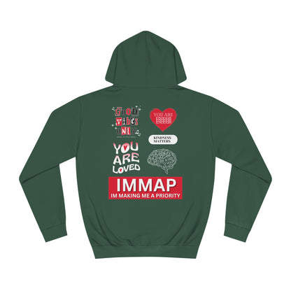 Im Making Me A Priority "IMMAP" Unisex Pullover Hoodie Red