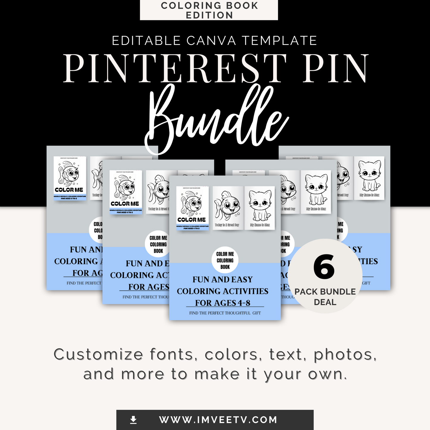 "Kuddos Canvas" Editable Pinterest Pin Template | Toolkit Not Included