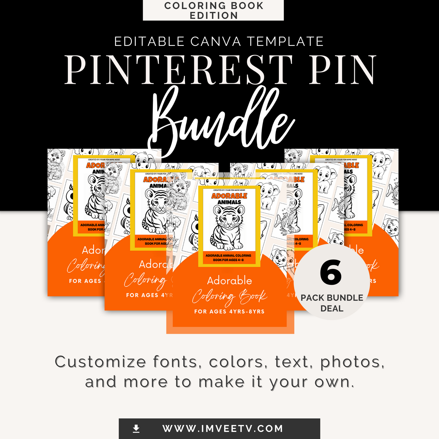 "Kuddos Canvas" Editable Pinterest Pin Template | Toolkit Not Included