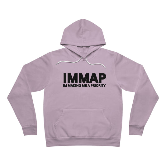 Im Making Me A Priority "IMMAP" Unisex Fleece Pullover Hoodie Royal