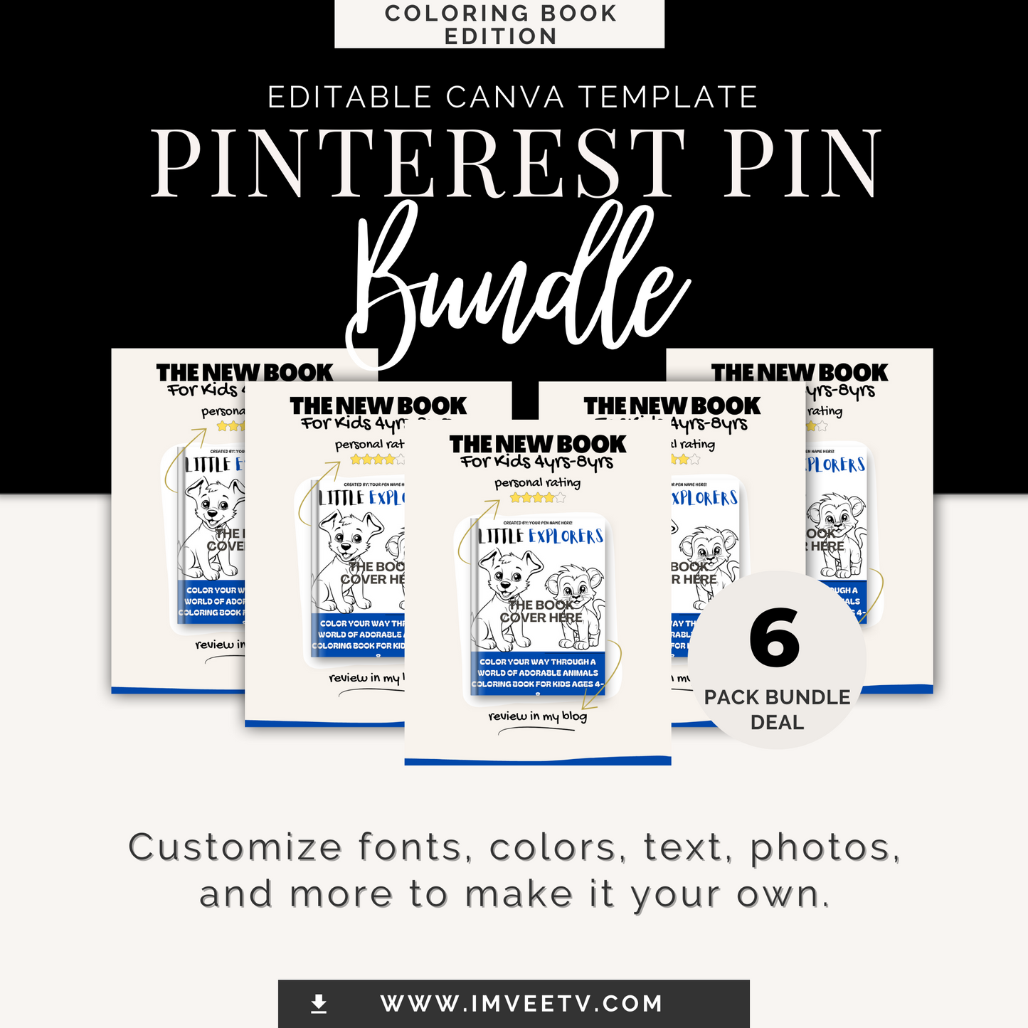 "Kuddos Canvas" Editable Pinterest Pin Template | Toolkit Not Included