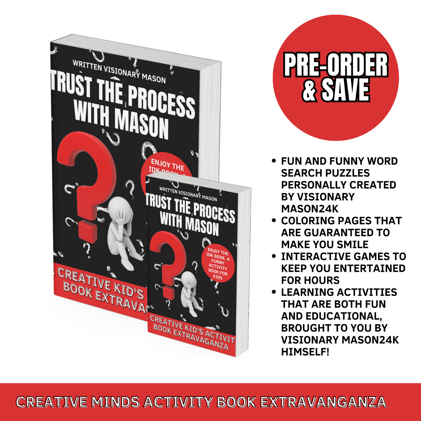 Trust The Process With Mason24k The IDK Activity Book Extravanganza