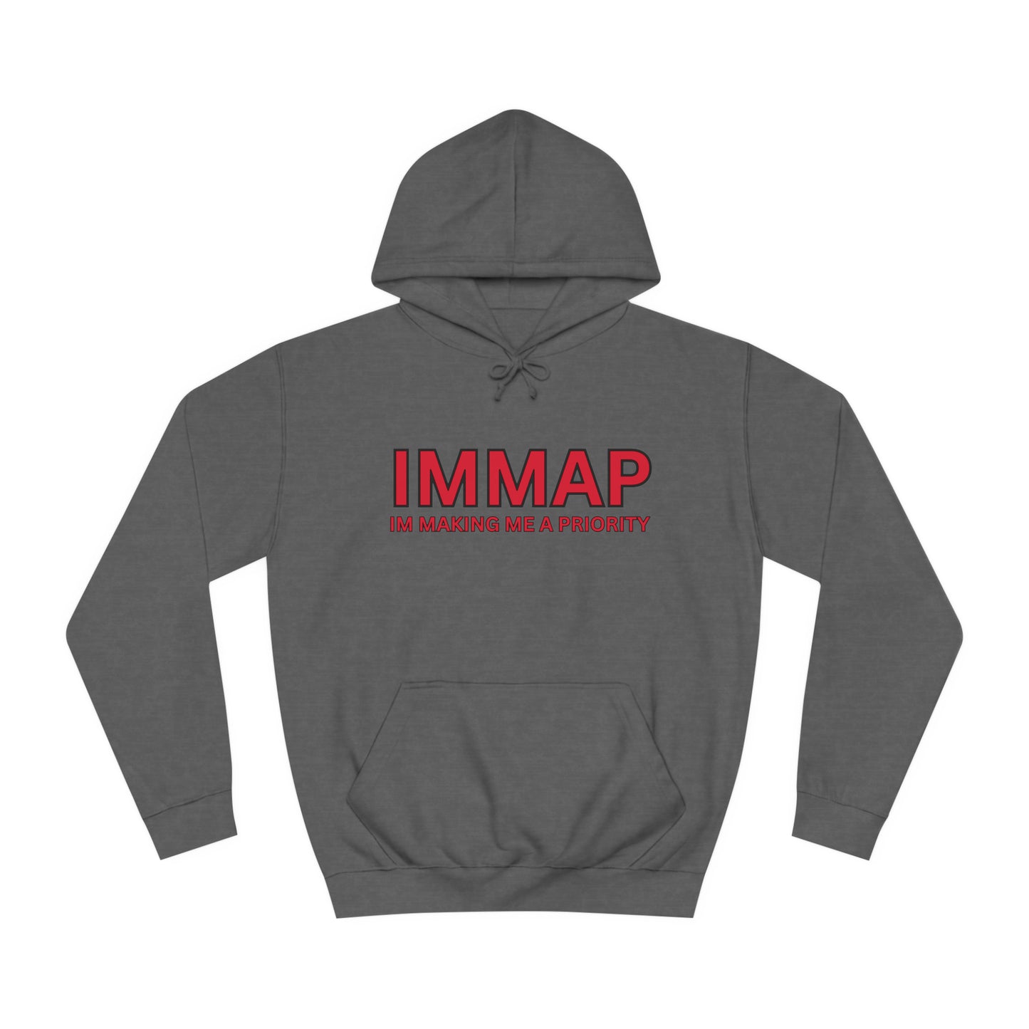 Im Making Me A Priority "IMMAP" Unisex Pullover Hoodie Red