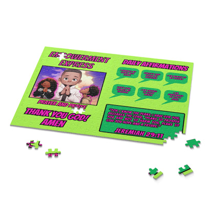 Empowerment Express Bible Verse Affirmation Jigsaw Puzzle (120, 252, 500-Piece) For Ages 9 and Up