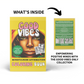 Good Vibes Motivational Affirmation Coloring Book | Matte Paperback Size 8.5x11 | Mindfulness Quotes | Crayons INCLUDED