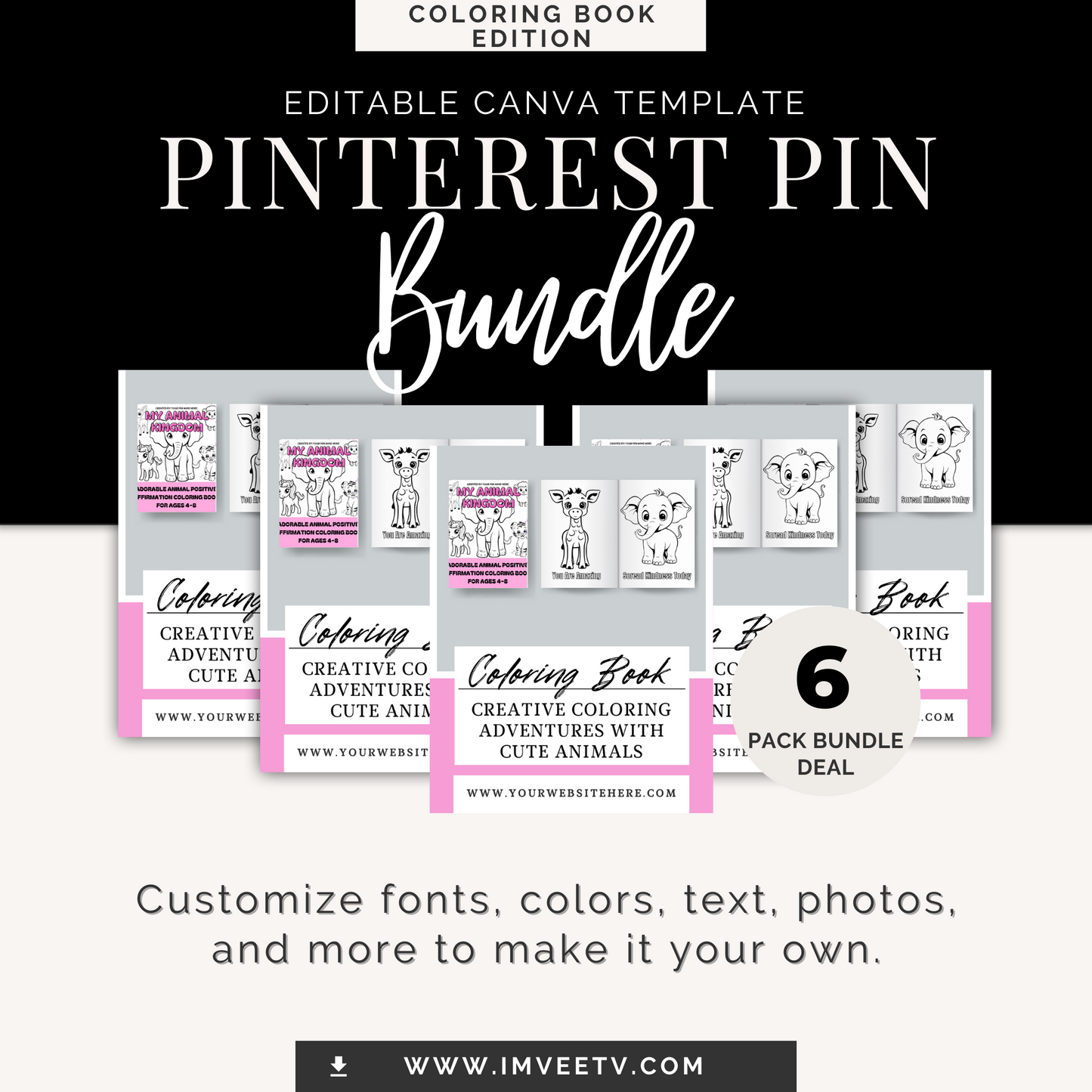 "Kuddos Canvas" Editable Pinterest Pin Template | Toolkit Not Included