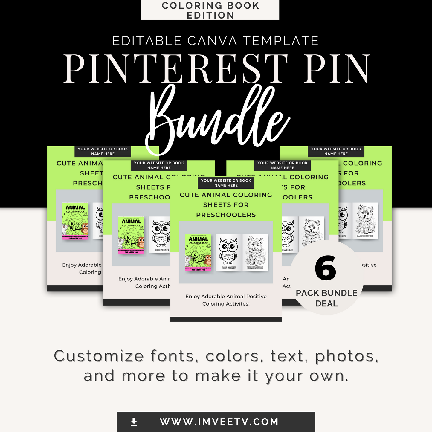 "Kuddos Canvas" Editable Pinterest Pin Template | Toolkit Not Included