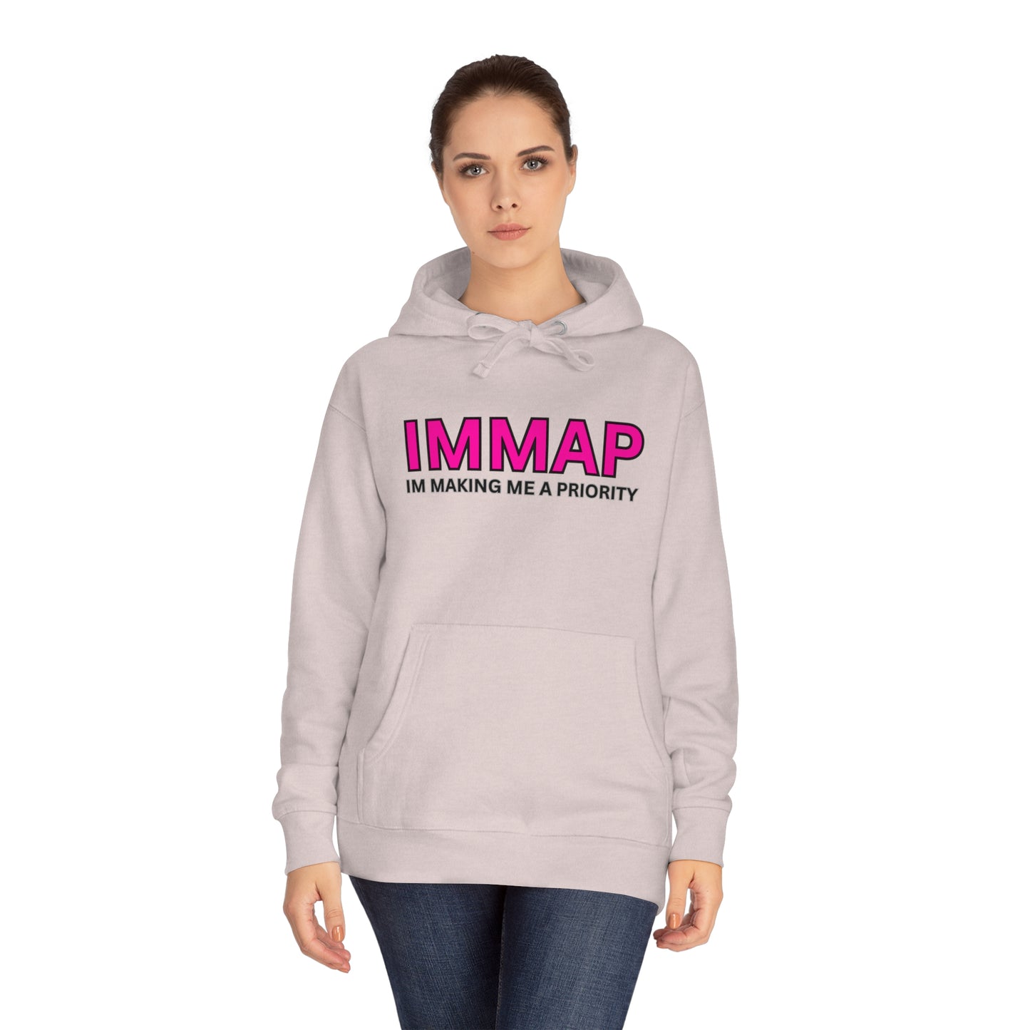 Im Making Me A Priority "IMMAP" Unisex Fleece Hoodie