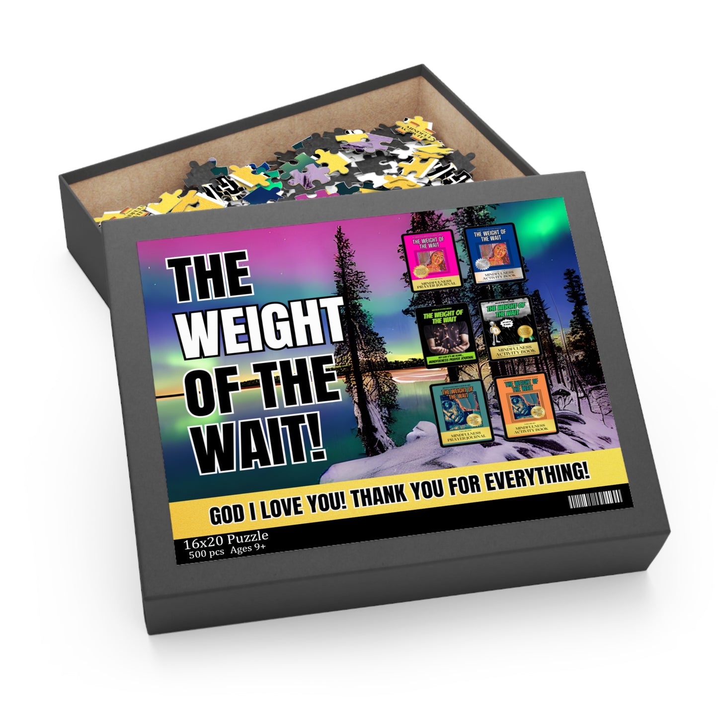 "The Weight of The Wait" Inspired Jigsaw Puzzle (120, 252, 500-Pieces) Mindfulness Kit Collection