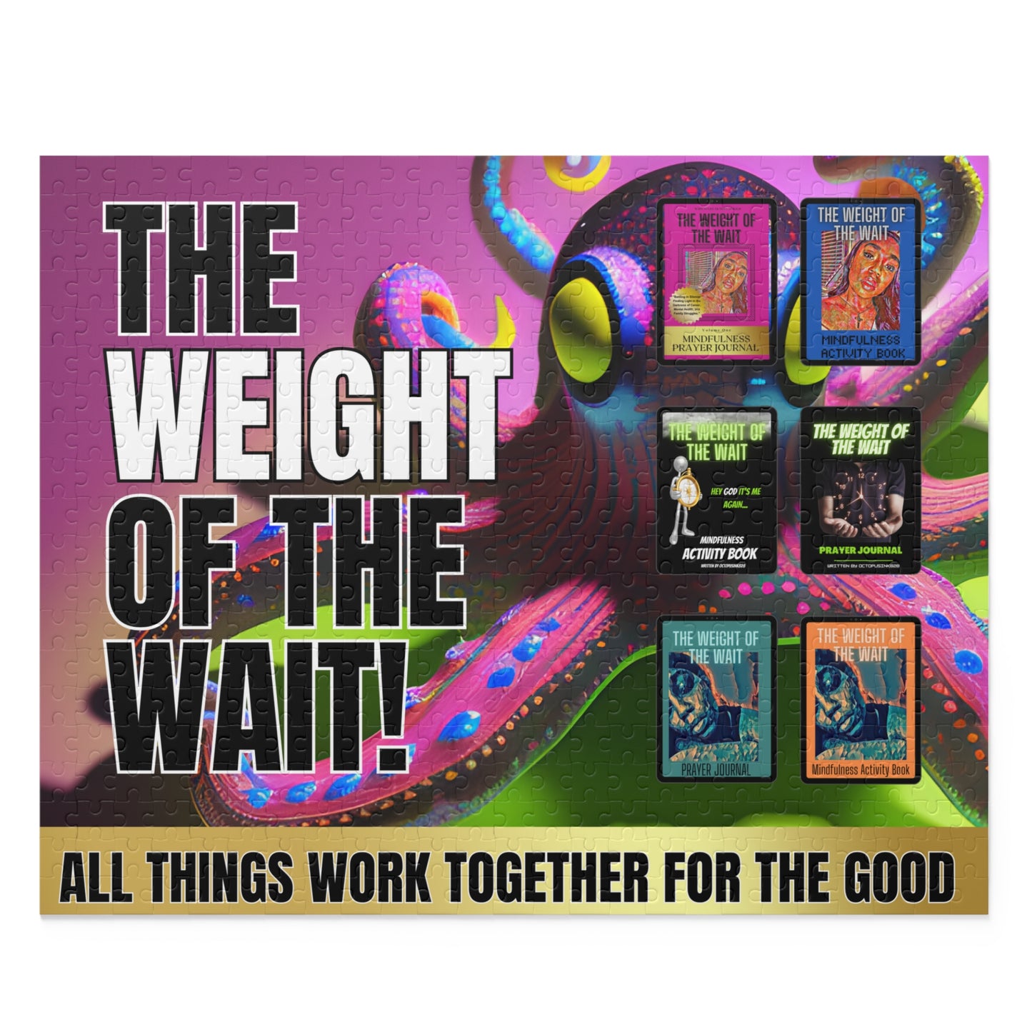 "The Weight of The Wait" Octopus ink828  Inspired Jigsaw Puzzle (120, 252, 500-Pieces)