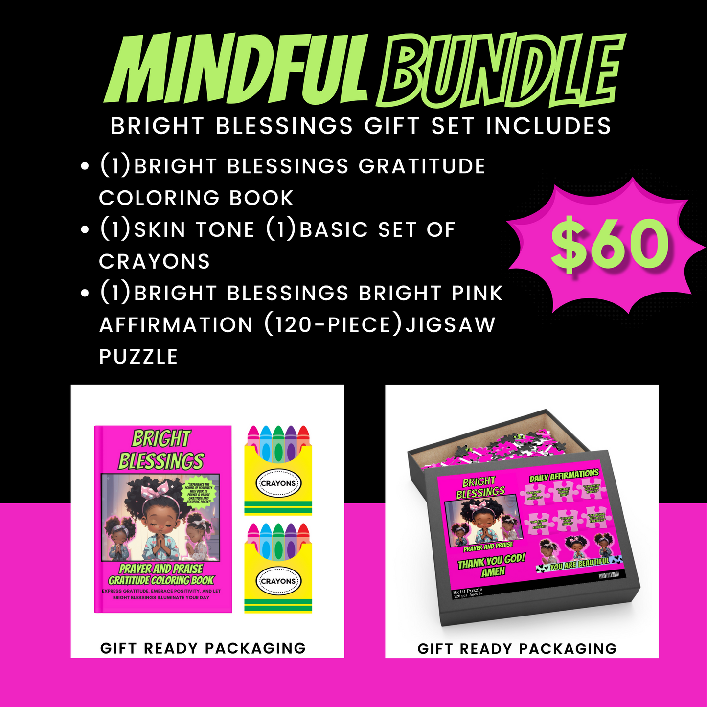 Bright Blessings Mindful Bundle Gift Sets For Ages 9 and Up