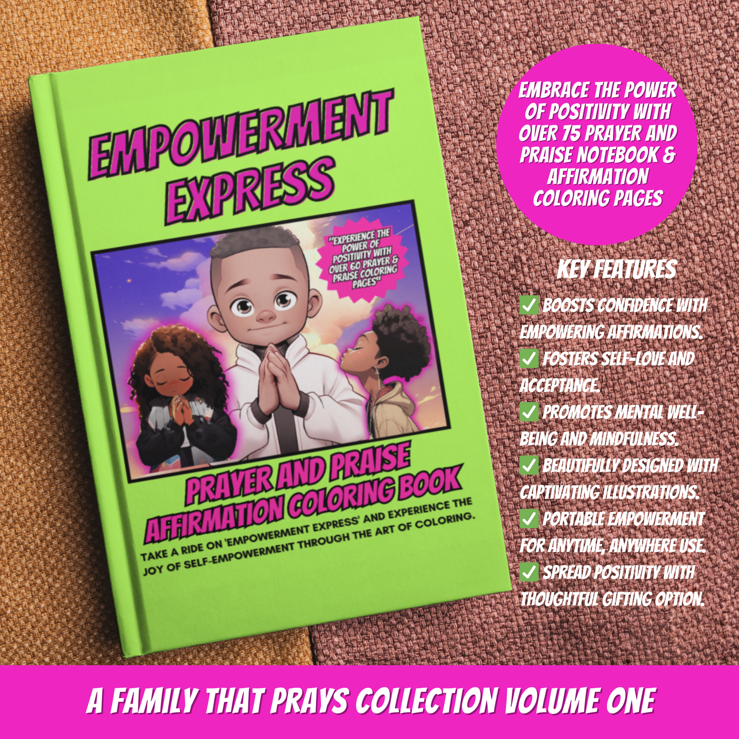 Empowerment Express Prayer and Praise Affirmation Paperback Coloring Book For All Ages