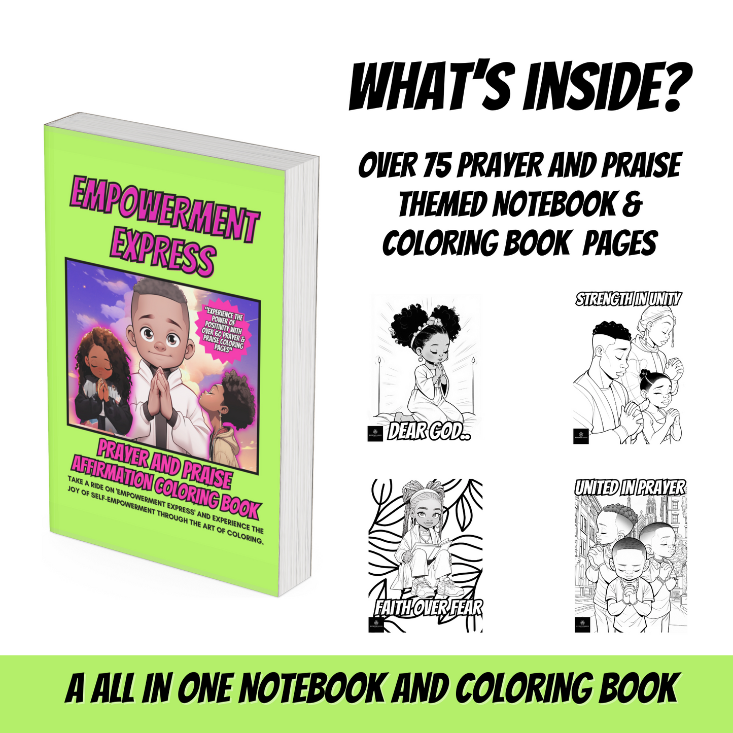 Empowerment Express Prayer and Praise Affirmation Paperback Coloring Book For All Ages