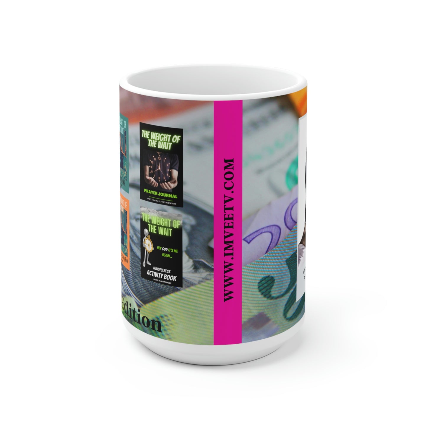 IMVEETV Exclusive "Money Bags" Currency Ceramic Mug | "The Weight Of The Wait" Special Edition